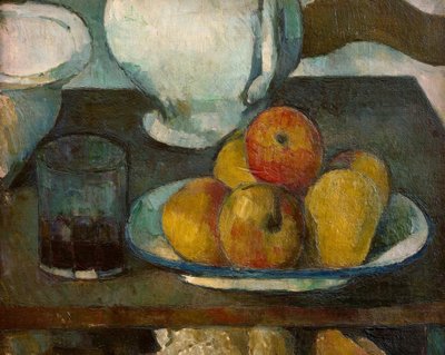 Natura morta con mele e bicchiere di vino da Paul Cézanne